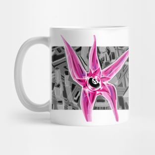 squid in pan dimensional art Mug